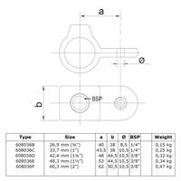 Doos Oogdeel scharnierstuk-D / 42,4 mm (80 stuks)